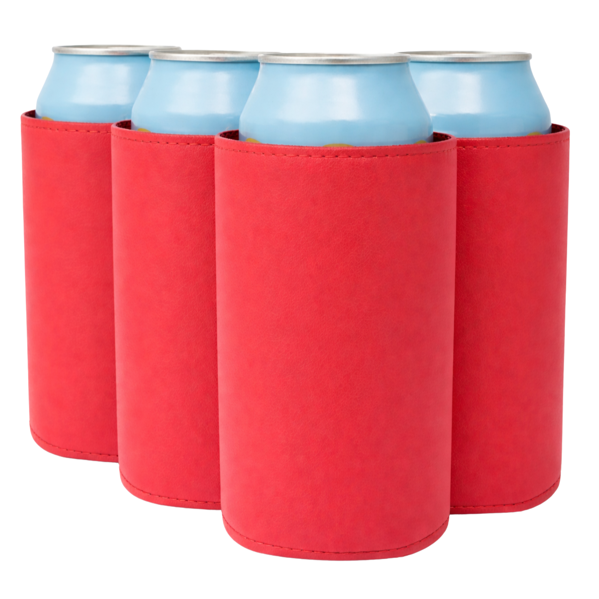 Slim-Size Leatherette Can Coolers - TahoeBay
