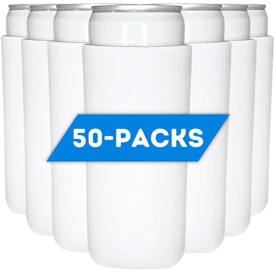 Slim Size Foam Can Coolers (50-Packs) - TahoeBay