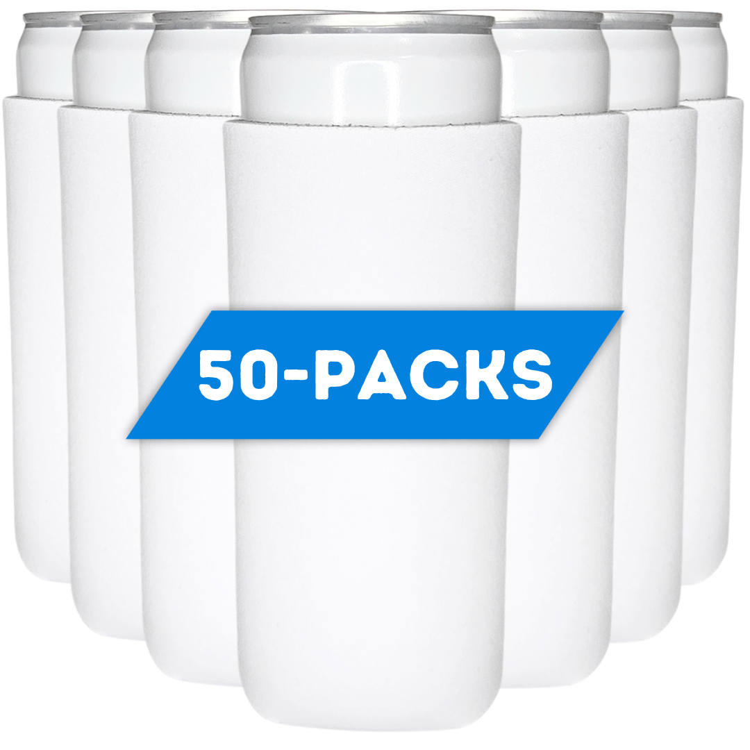 Slim Size Foam Can Coolers (50-Packs) - TahoeBay
