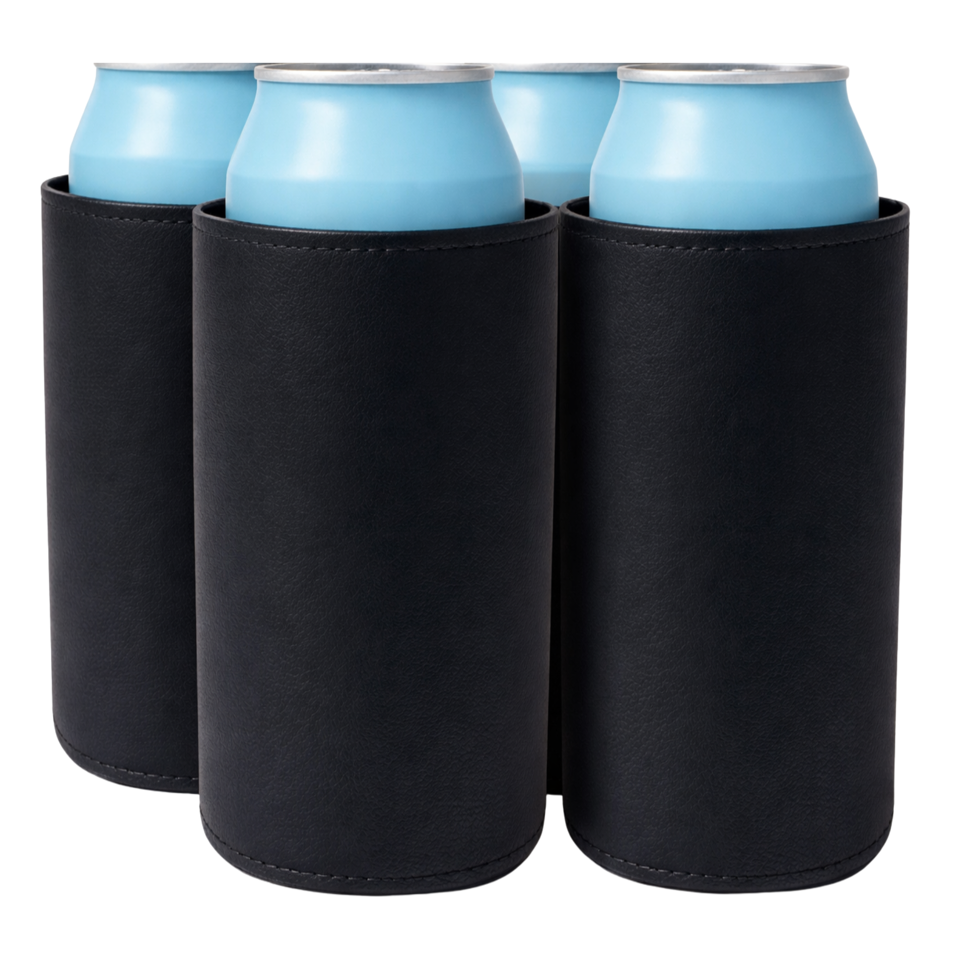 Slim-Size Leatherette Can Coolers - TahoeBay