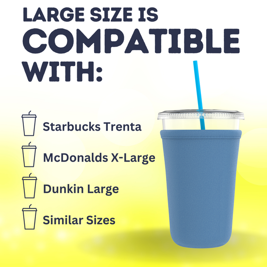 Iced Coffee Neoprene Sleeves (30oz-32oz) - TahoeBay