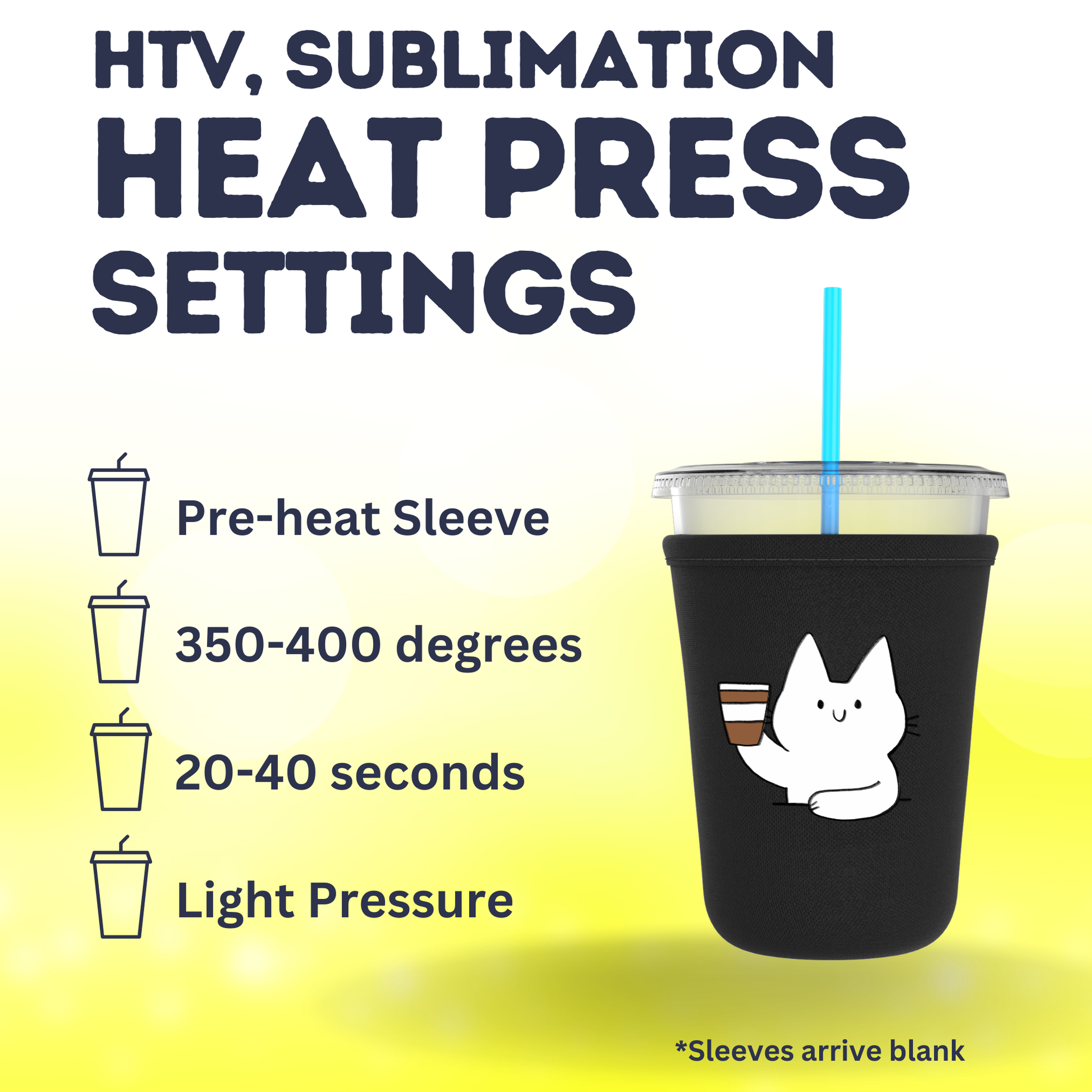 Iced Coffee Neoprene Sleeves (16oz-18oz) - TahoeBay