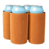 Slim-Size Leatherette Can Coolers - TahoeBay
