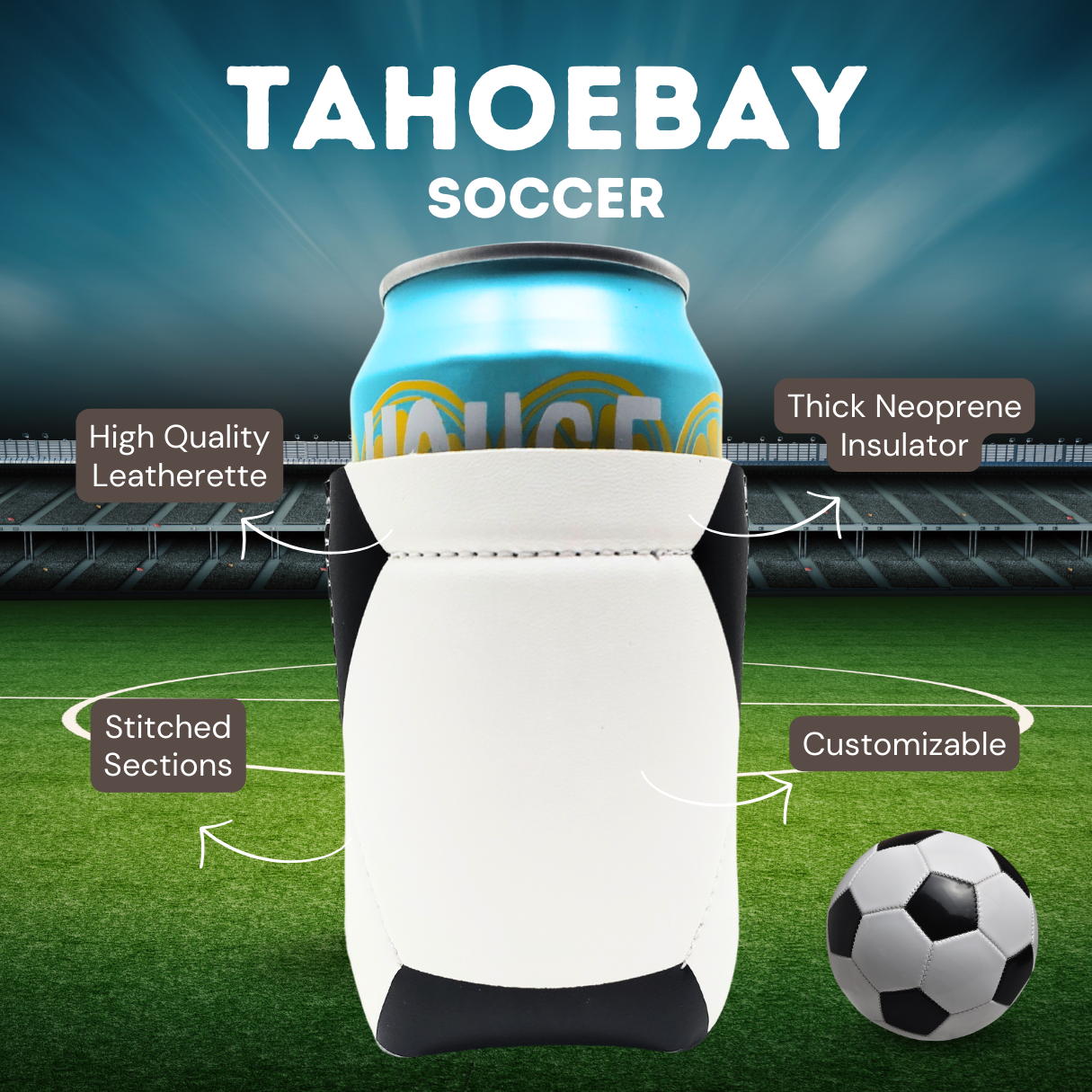 Standard-Size Soccer Can Coolers - TahoeBay