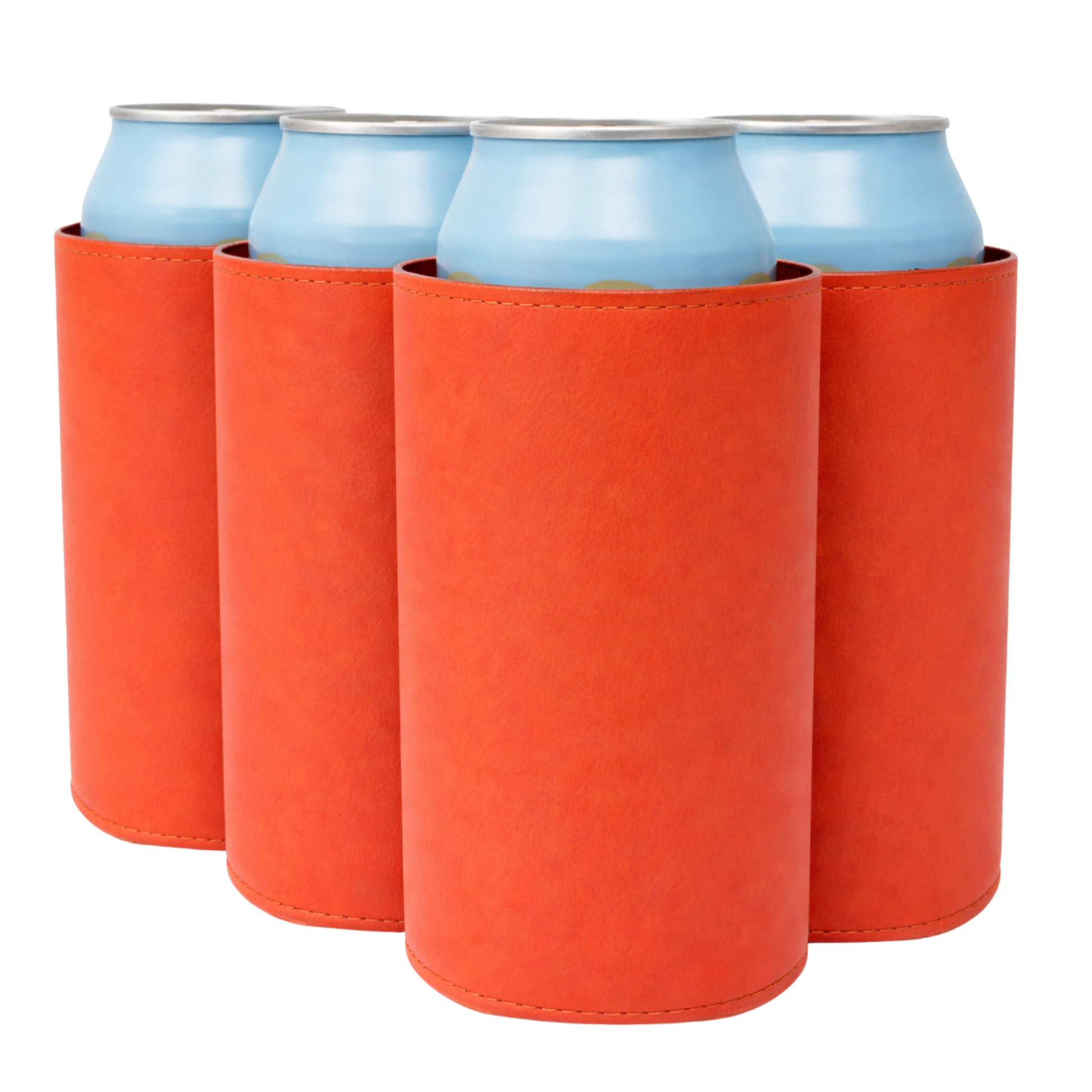 Slim-Size Leatherette Can Coolers - TahoeBay