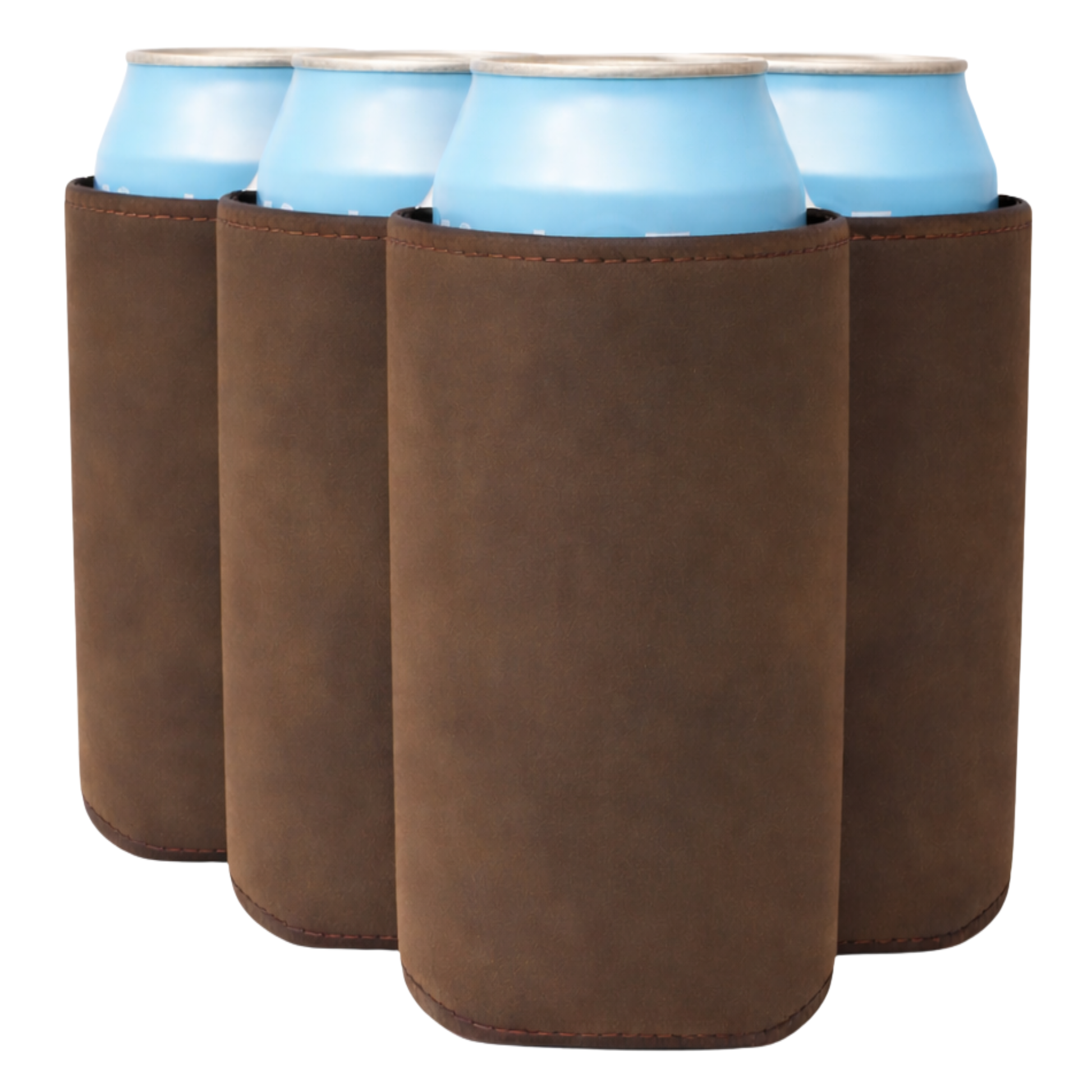 Slim-Size Leatherette Can Coolers - TahoeBay