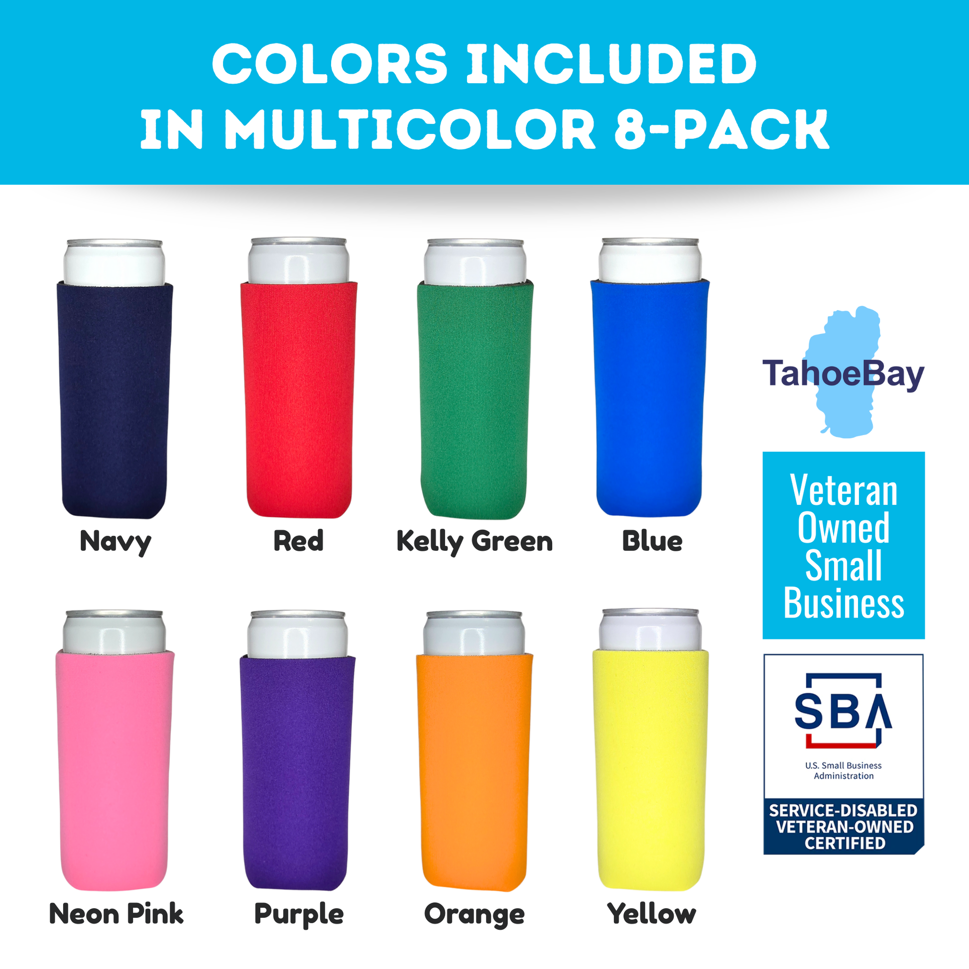 Multi Color Sample Pack - Slim Size Foam - TahoeBay