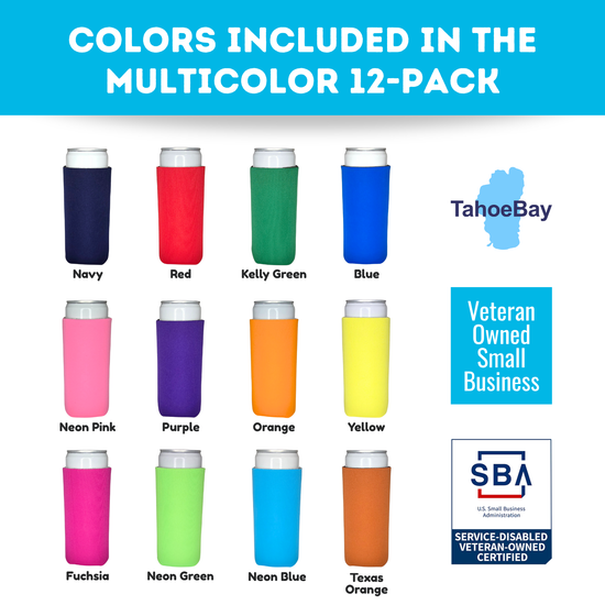 Multi Color Sample Pack - Slim Size Foam - TahoeBay