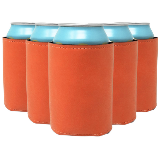 Standard-Size Leatherette Can Coolers - TahoeBay