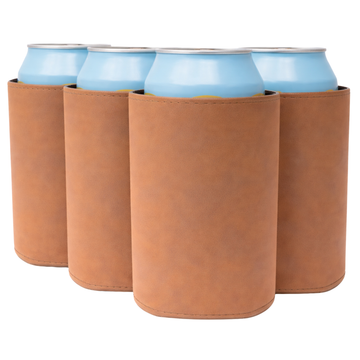 Blank Leatherette Can Coolers - Regular 12oz