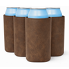Slim-Size Leatherette Can Coolers - TahoeBay