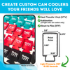 Slim Size Foam Can Coolers
