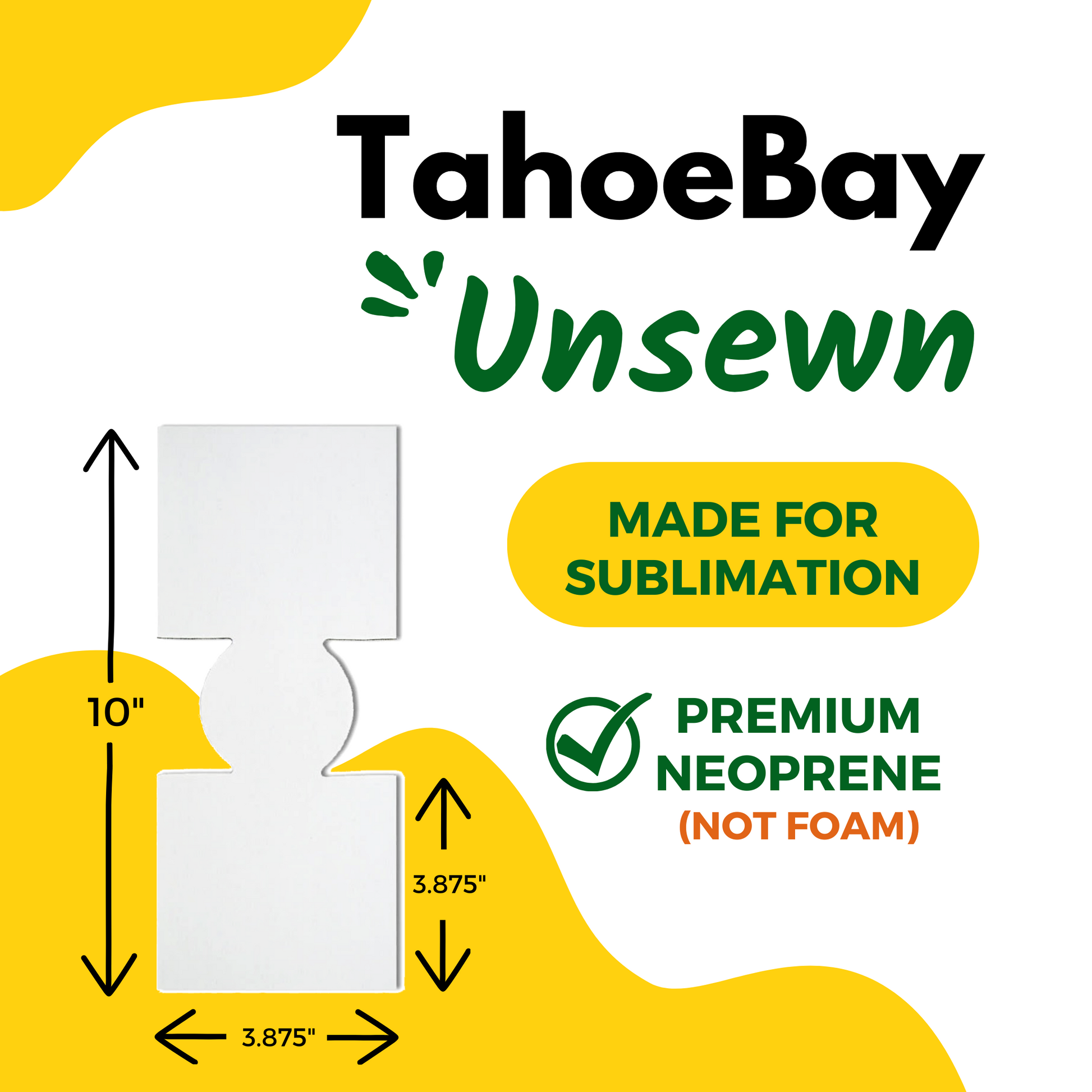 Unsewn Standard-Size Neoprene Can Coolers - TahoeBay